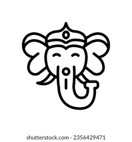 ganesha icon for your website, mobile, presentation, and logo design.