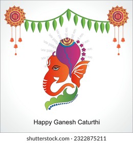 Ganesha Illustration for Happy Ganesh Chaturthi