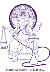 
Ganesha also knows how to relax