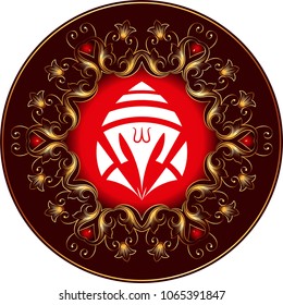 Ganesha The Lord Of Wisdom Design Vector Art Illustration