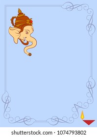 Ganesha The Lord Of Wisdom Design Vector Art Illustration