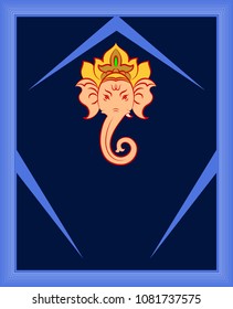 Ganesha The Lord Of Wisdom Design Vector Art Illustration