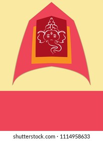 Ganesha The Lord Of Wisdom Design Vector Art Illustration