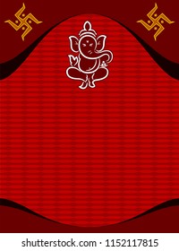 Ganesha The Lord Of Wisdom Design Vector Art Illustration