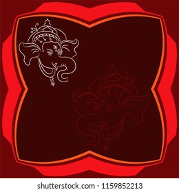 Ganesha The Lord Of Wisdom Design Vector Art Illustration