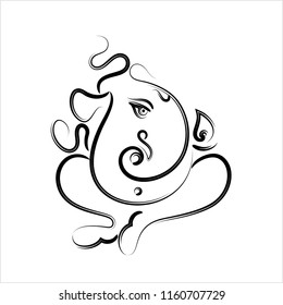 Ganesha Lord Wisdom Design Vector Art Stock Vector (Royalty Free ...