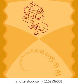 Ganesha The Lord Of Wisdom Design Vector Art Illustration
