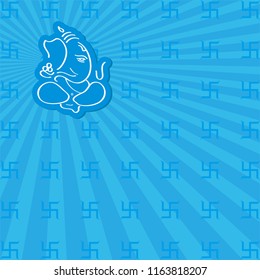 Ganesha The Lord Of Wisdom Design Vector Art Illustration