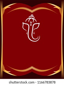 Ganesha The Lord Of Wisdom Design Vector Art Illustration