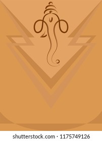 Ganesha The Lord Of Wisdom Design Vector Art Illustration