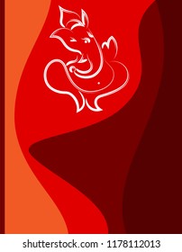 Ganesha The Lord Of Wisdom Design Vector Art Illustration