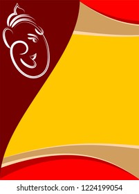 Ganesha El Señor De La Sabiduría Diseño Vector Ilustración De Arte