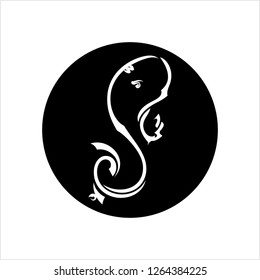 Ganesha The Lord Of Wisdom Design Vector Art Illustration