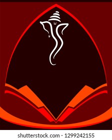 Ganesha The Lord Of Wisdom Design Vector Art Illustration