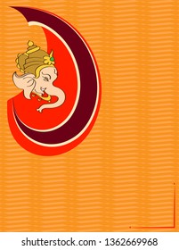 Ganesha The Lord Of Wisdom Design Vector Art Illustration