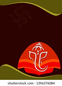 Ganesha The Lord Of Wisdom Design Vector Art Illustration
