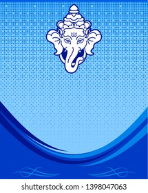 Ganesha The Lord Of Wisdom Design Vector Art Illustration
