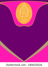 Ganesha, der Herr der Weisheit Design Vektorgrafik Illustration