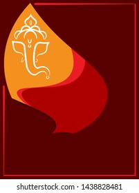 Ganesha The Lord Of Wisdom Design Vector Art Illustration