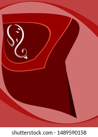 Ganesha The Lord Of Wisdom Design Vector Art Illustration