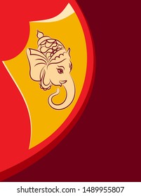 Ganesha El Señor De La Sabiduría Diseño Vector Ilustración De Arte