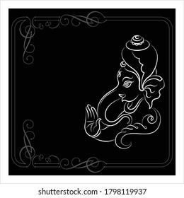Ganesha The Lord Of Wisdom Design Vector Art Illustration