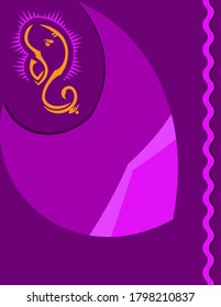 Ganesha El Señor De La Sabiduría Diseño Vector Ilustración De Arte