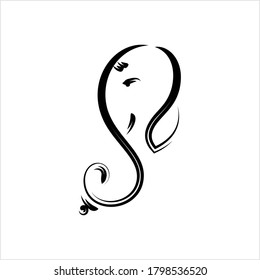 Ganesha The Lord Of Wisdom Design Vector Art Illustration
