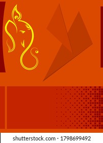 Ganesha The Lord Of Wisdom Design Vector Art Illustration