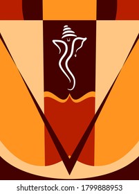 Ganesha The Lord Of Wisdom Design Vector Art Illustration