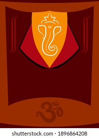 Ganesha The Lord Of Wisdom Design Vector Art Illustration