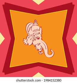 Ganesha The Lord Of Wisdom Design Vector Art Illustration