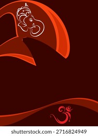 Ganesha O Senhor Da Sabedoria Design Vetor Arte Ilustração