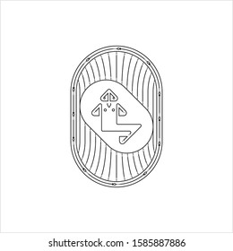 Ganesha The Lord Of Wisdom Monoline Style, Single Stroke Width Vector Art Illustration