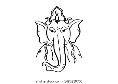 Ganesha The Lord Of Wisdom, Various Design Collection
Gold elegant frame style luxury hand-drawn Vector Illustration.