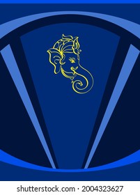 Ganesha The Lord Of Wisdom Vector Art Illustration
