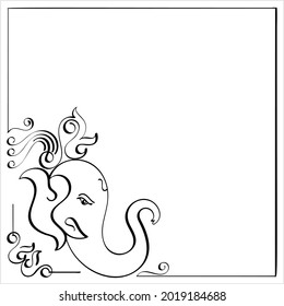 Ganesha The Lord Of Wisdom Vector Art Illustration