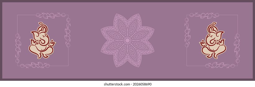 Ganesha The Lord Of Wisdom Vector Art Illustration