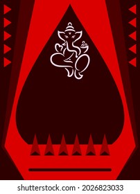 Ganesha The Lord Of Wisdom Vector Art Illustration