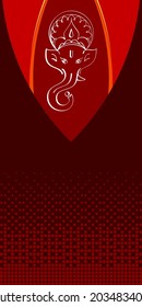 Ganesha The Lord Of Wisdom Vector Art Illustration