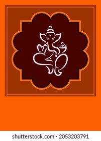 Ganesha The Lord Of Wisdom, Vector Art Illustration