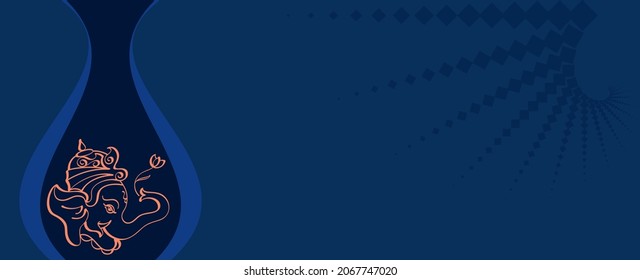 Ganesha The Lord Of Wisdom Vector Art Illustration