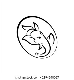 Ganesha The Lord Of Wisdom Vector Art Illustration