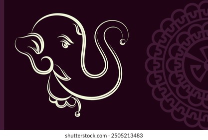 Ganesha The Lord Of Wisdom Vector Art Illustration