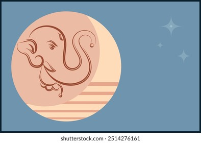 Ganesha The Lord Of Wisdom Vector Art Illustration