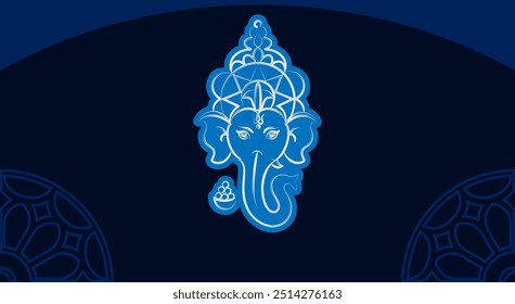 Ganesha The Lord Of Wisdom Vector Art Illustration