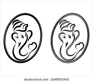 Ganesha O Senhor Da Sabedoria Vetor Arte Ilustração