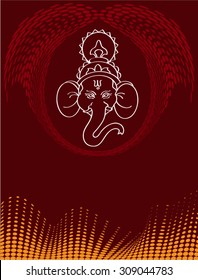 Ganesha El Arte Vector Del Señor De La Sabiduría
