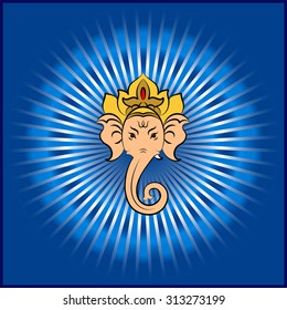 Ganesha The Lord Of Wisdom Vector Art