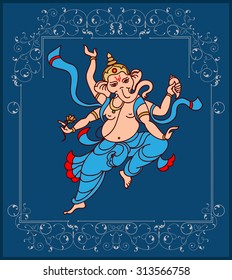 Ganesha The Lord Of Wisdom Vector Art